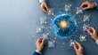 © Yuparet - Global market and AI adoption, AI integrates with the global economic, Global Market Dynamics in AI Adoption: Visualizing Trends and Innovations with Diverse Perspectives