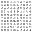 © Asanur - Modern finance outline vector icons