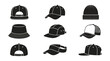 © suroso - Collection of various baseball caps.