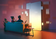© Konstantin Yuganov - Couple Enjoying Digital Entertainment on Sofa