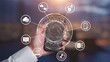 © InfiniteFlow - Cloud backup system connects devices through a secure data backup network. Data backup ensures protection, data backup reliability, and recovery. Gist
