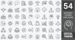 © Zilkasun - Critical thinking icon set. Editable line icons. Vector illustration.