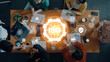© InfiniteFlow - Concept of ISO certification for business quality management. This international standard ensures compliance, process control, and assurance for products and services. Fermion