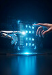 © Ferry - Human and AI Collaboration on a Futuristic Holographic Display