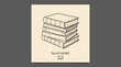 © Jose - Stack of old books with read more text and open book icon