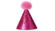 © Ari - Sparkling pink party hat with fluffy pom pom