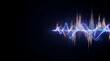 © Bila - Abstract Blue Neon Wave Energy Background with Glowing Electric Lines and Digital Technology Light Effects