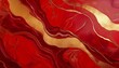 © Judith - Abstract Red Marble With Gold Texture