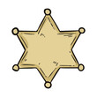 © nikagraphic - Sheriff Star Badge Western Illustration