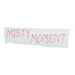 © Stock Lab - Handwritten paper sign with the words misty moment written in red ink isolated on transparent background