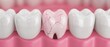 © santima - Healthy teeth with one highlighted damaged tooth.