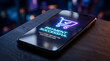 © Kaca - Smartphone screen displaying successful payment notification on table.