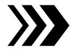 © R.TREANDS - Black Bold Chevron Speed Arrow Graphic for Forward Navigation Pointer isolated on transparent background modern directional symbol right next movement