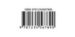 © Touqeer - Standard ISBN barcode without hyphens for retail book publishing and inventory tracking