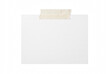© Ahmed - White rectangular paper card with masking tape on top