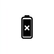 © Anat art - Illustration shows a dead battery with an X symbol indicating complete lack of power promoting mental health awareness and burnout topic.