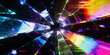 © ale studio  - Shattered Glass Explosion – Colorful 3D Glass Shards with Digital Glitch