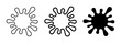 © Mobarok - Ink Splatter Icons, Paint Splash Vector Graphics, Liquid Blob Shapes