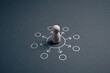 © Lomb - Centralized distribution from single source to multiple destinations business concept