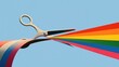 © PirisaTK - Bold scissors cutting cleanly along a dotted guide line with clean copy space