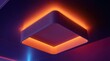 © AndiAzis - Square ceiling light fixture with glowing orange border