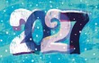 © Iryna Auhustsinovich/Stocksy - Textured 2027 New Year Typographyб