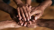 © BlackBridge Media - Family Hands Together in Unity and Support