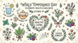 © Bara - World Temperance Day illustration celebrating health, wellness, and sober living with herbal tea and fresh fruits.
