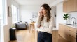 © Aillusionist - Worried Young Woman Pinching Her Nose After Noticing a Suspicious Bad Smell at Home