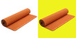 © Mst - Orange rolled yoga mat