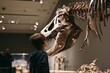 © Andrey - Child looks at dinosaur skeleton in museum during daytime visit