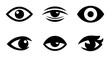 © Fahim - Diverse Eye Icons Set, Vision Symbols Collection, Ophthalmology Graphics, Medical Illustrations, Human Sight