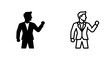 © MdDelowar - Confident business leader standing in modern office space