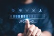 © Towhidul - Update software application upgrade technology concept. Software update or Operating system, patch update, updating progress bar, Install app patch, new version, Improved security, program downloading