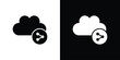 © iconic - Cloud share icon for creative projects