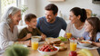 © Ji-Song Park - Happy Family Enjoying Healthy Breakfast Together at Home