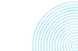 © tonami - 水彩風の波紋と同心円デザインの透過背景（コピースペース付き） / Watercolor ripple pattern on transparent background, blue concentric circles design with copy space