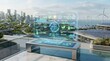 © Andi kurniawan - Futuristic sustainable city technology display energy management future environment