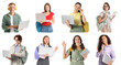 © Pixel-Shot - Diverse group of happy young students with laptops, tablets, and backpacks, education and technology