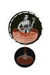 © deagreez - Trend artwork template design collage sketch of young woman appear glass drink beverage glass toast club relax alcohol model posing smile