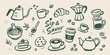 © Victoria - Coffee and Tea Doodle Vector Set Illustration