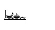 © haniyyah_Karimah - A minimalist black and white illustration of two lit oil lamps on a shelf.