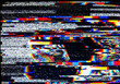 © AsmaAktaer - Digital glitch background with static noise. Distorted screen effect with colorful signal.