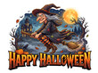 © Md Ariful Islam - Vintage halloween character holding a jack o lantern in dark forest Halloween, Happy Halloween, Halloween 2026, Spooky Season, Halloween Art, Halloween Design, Halloween Graphics