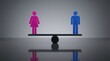 © PhanDesigns - Modern abstract graphic representing equal opportunity, parity, and fairness in society.