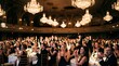 © Haven - Elegant guests in black tie attire applauding at a formal gala dinner