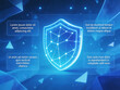 © dutto - Digital shield with network nodes