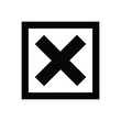 © mdzamiluddin - Close-up of black x mark inside a square box, representing cancellation or incorrect choice.