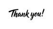 © Delara - Bold handwritten thank you phrase with exclamation mark cursive script lettering exclamation calligraphy