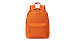 © Sapphire - Bright orange backpack with zippered compartments and adjustable straps
